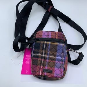 Vera bradley, small, pink plaid, convertible, crossbody, waist bag, NWT